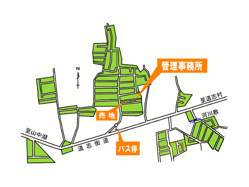 別荘地内 位置図
